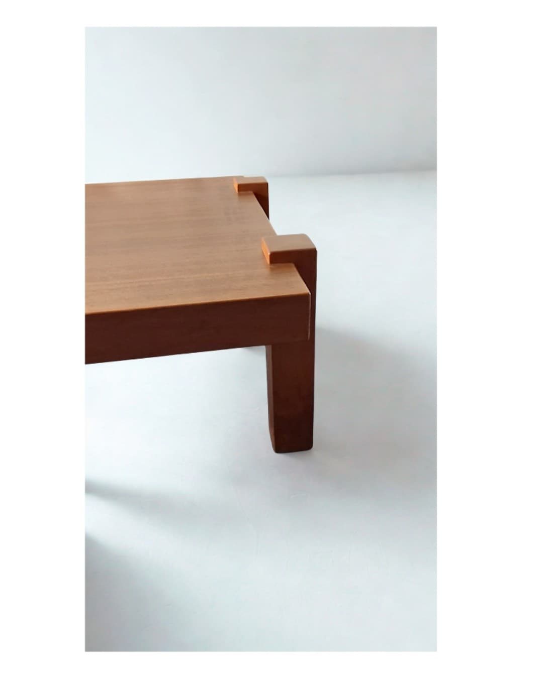 Coffee table, brown teak, Denmark, 1980s. - 189952
