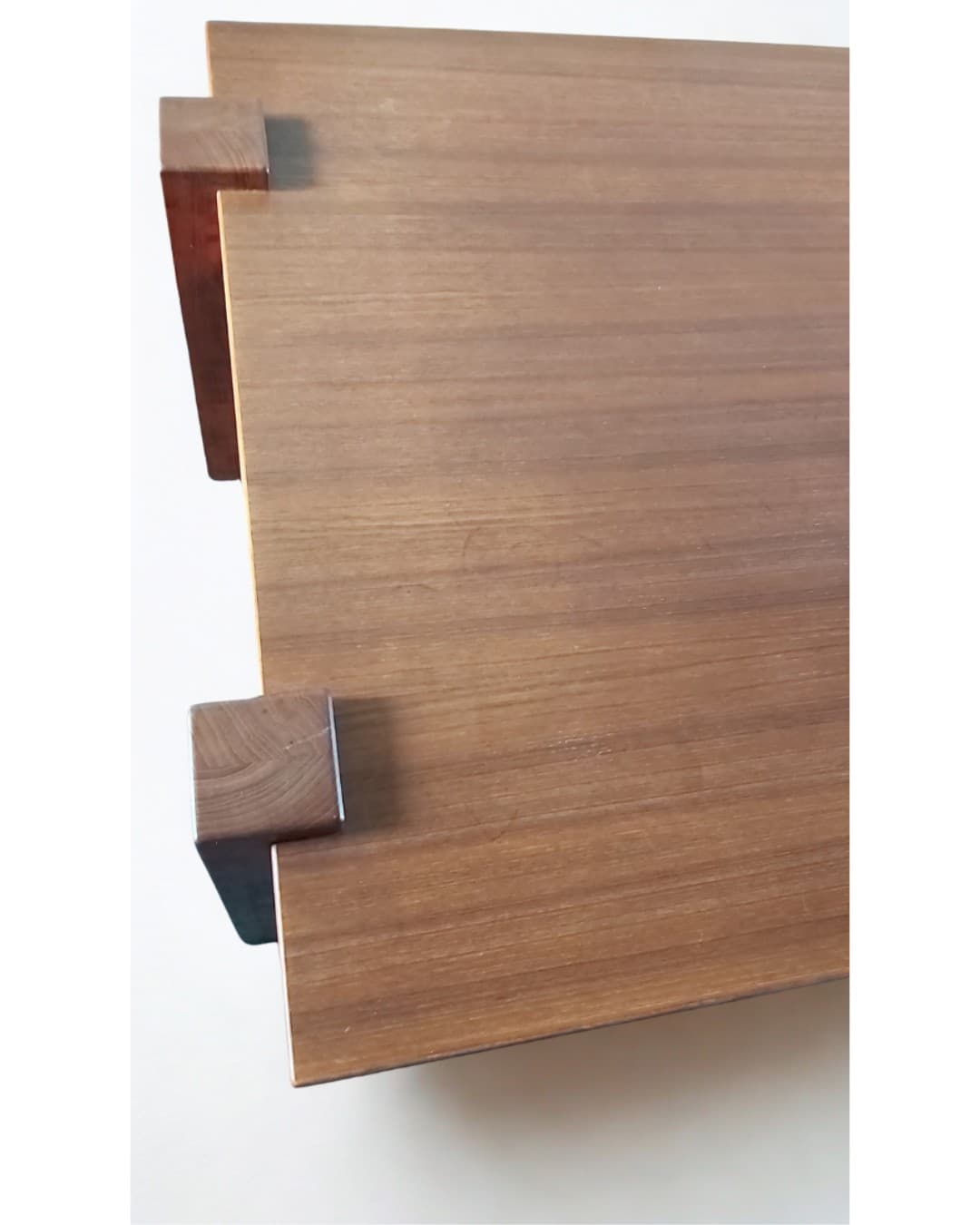 Coffee table, brown teak, Denmark, 1980s. - 189954