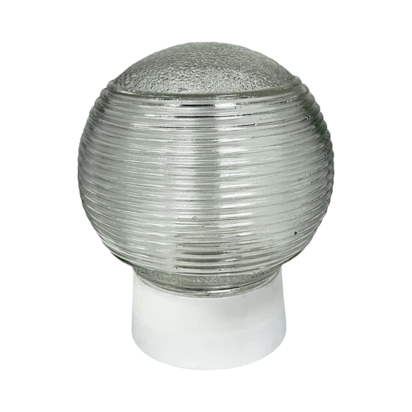 Kinkiet ścienny, transparentny, szkło, Polska, lata 70.