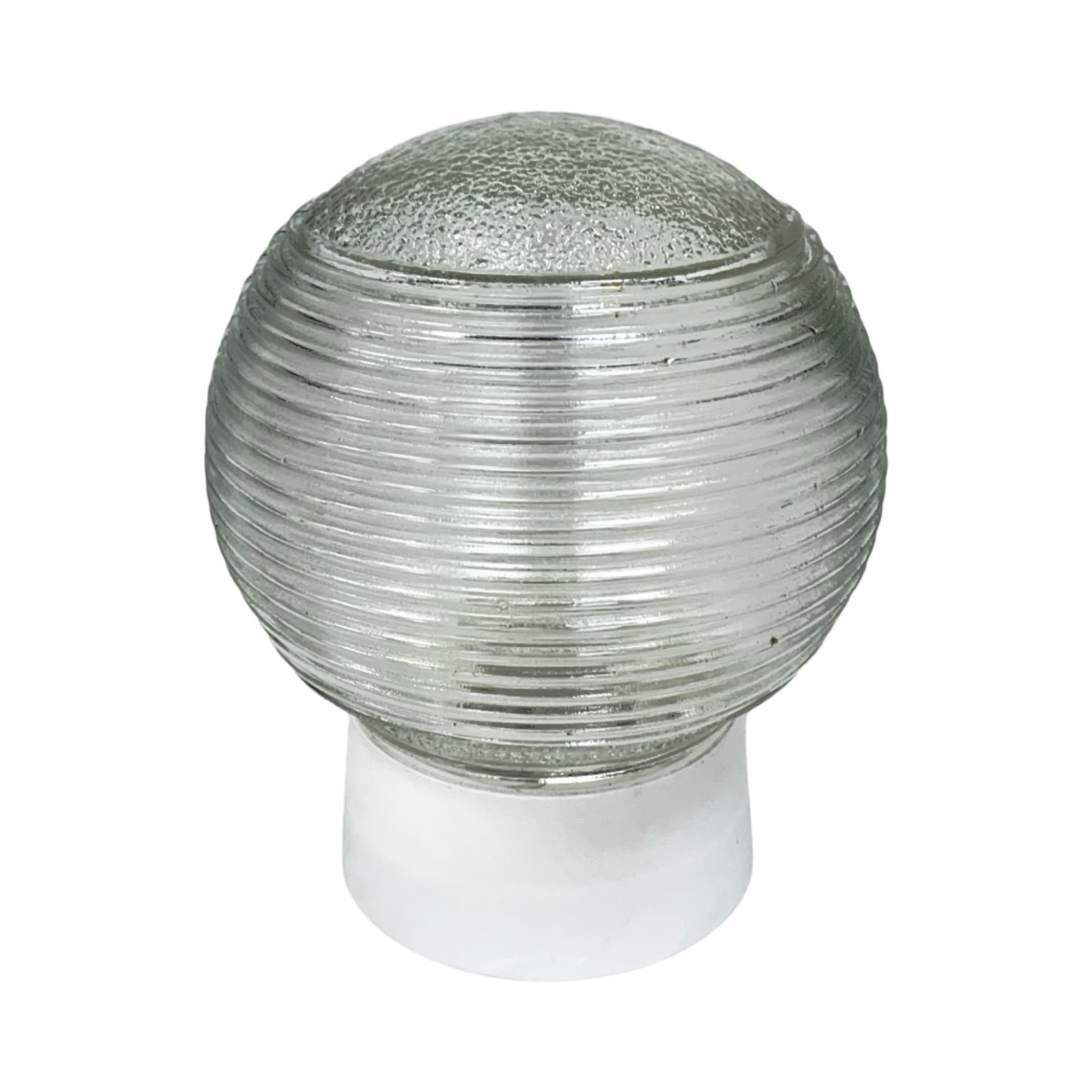 Kinkiet ścienny, transparentny, szkło, Polska, lata 70. - 190009