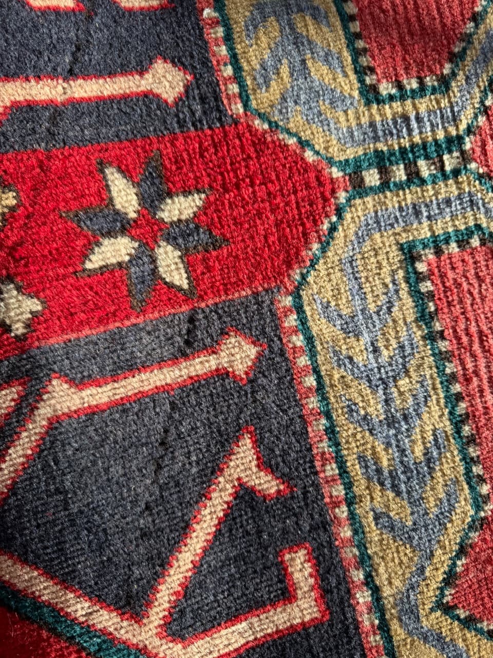 Chodnik Hamadan Kazak 325x140 cm, multikolor, wełna, Iran - 190043