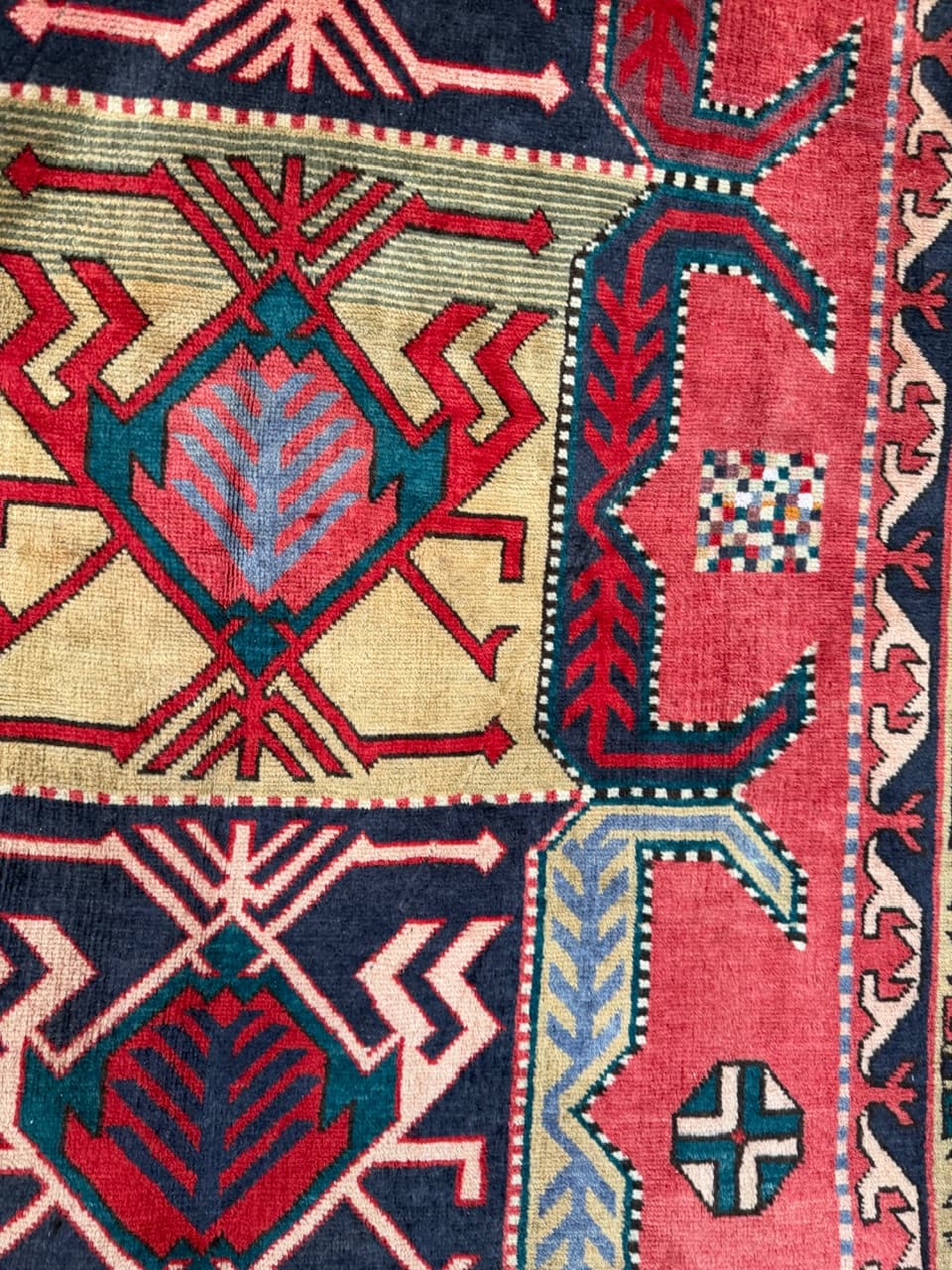 Chodnik Hamadan Kazak 325x140 cm, multikolor, wełna, Iran - 190037