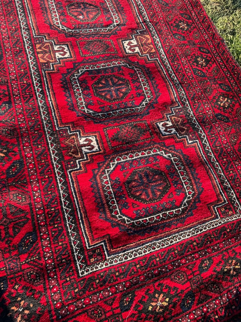 Rug Beluch 230x105 cm, red wool, Iran, 1980s. - 190070