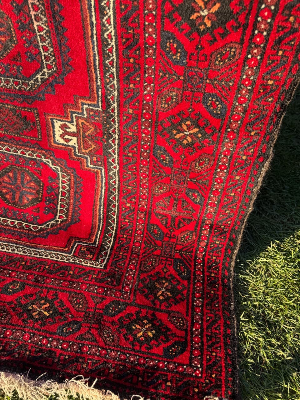 Rug Beluch 230x105 cm, red wool, Iran, 1980s. - 190060