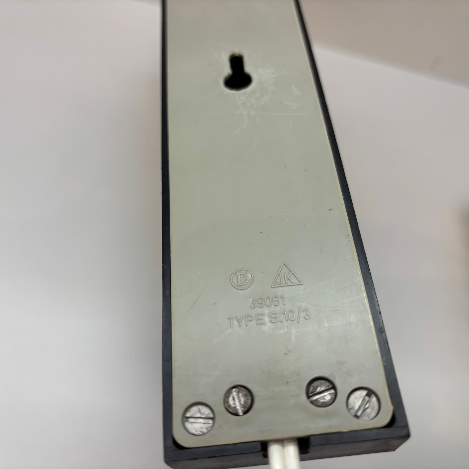 Para kinkietów, bursztynowe szkło, czerń, Dania, lata 70. - 190108