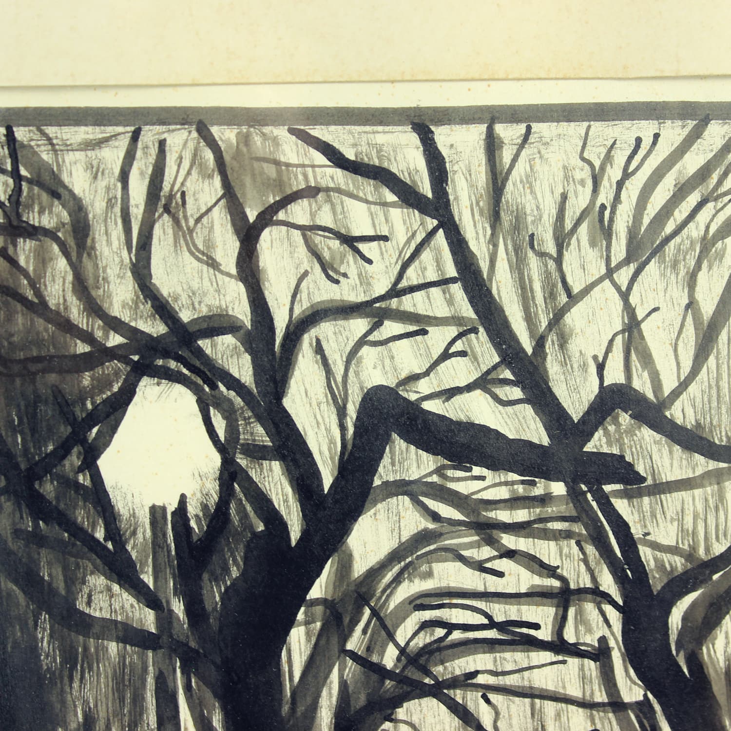 Zestaw dwóch rysunków, szary, papier, art. Sestak, lata 70. - 190163