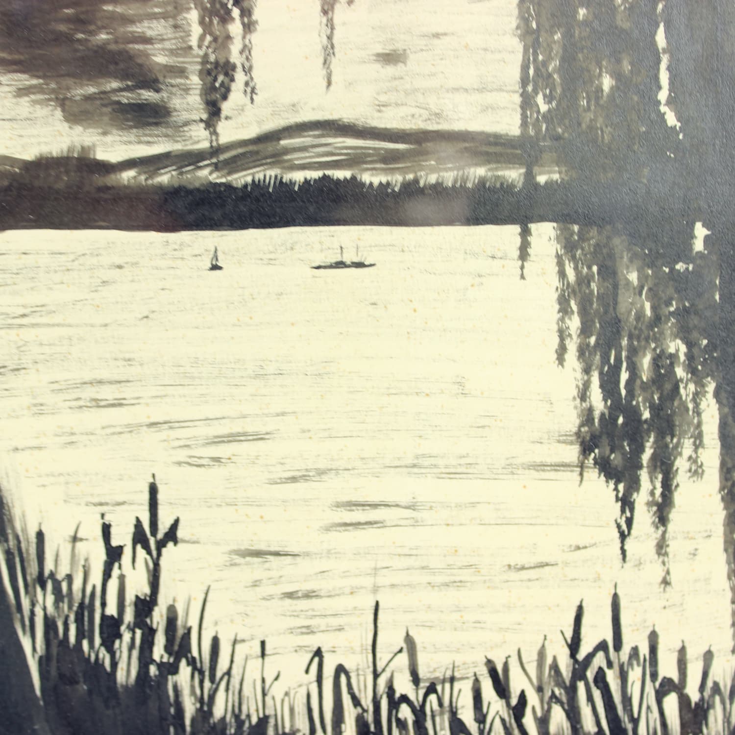 Zestaw dwóch rysunków, szary, papier, art. Sestak, lata 70. - 190160