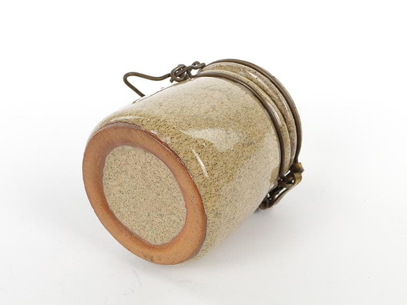 Tea container, beige, ceramics, Germany, 1960s. - 190199