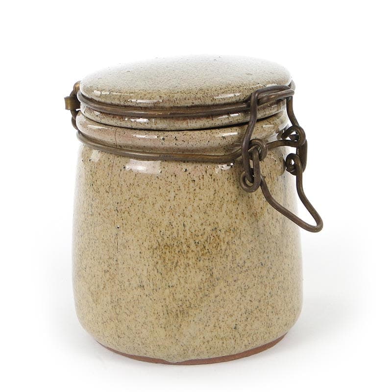 Tea container, beige, ceramics, Germany, 1960s. - 190195