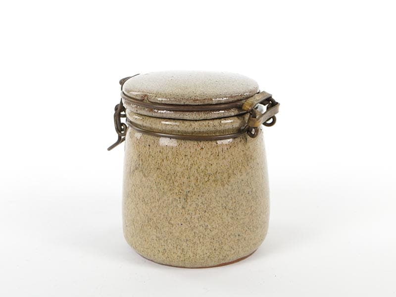 Tea container, beige, ceramics, Germany, 1960s. - 190197