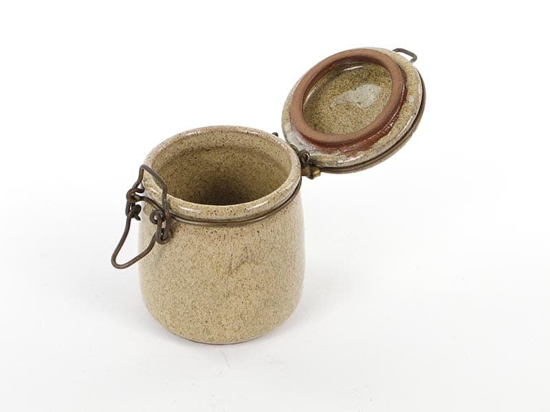 Tea container, beige, ceramics, Germany, 1960s. - 190194