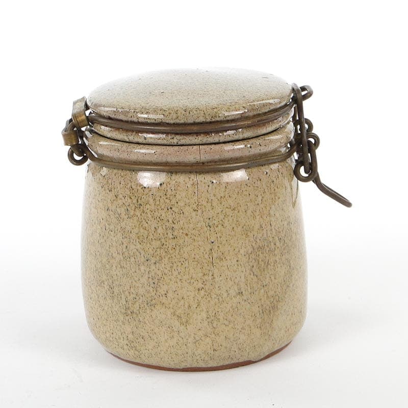 Tea container, beige, ceramics, Germany, 1960s. - 190196