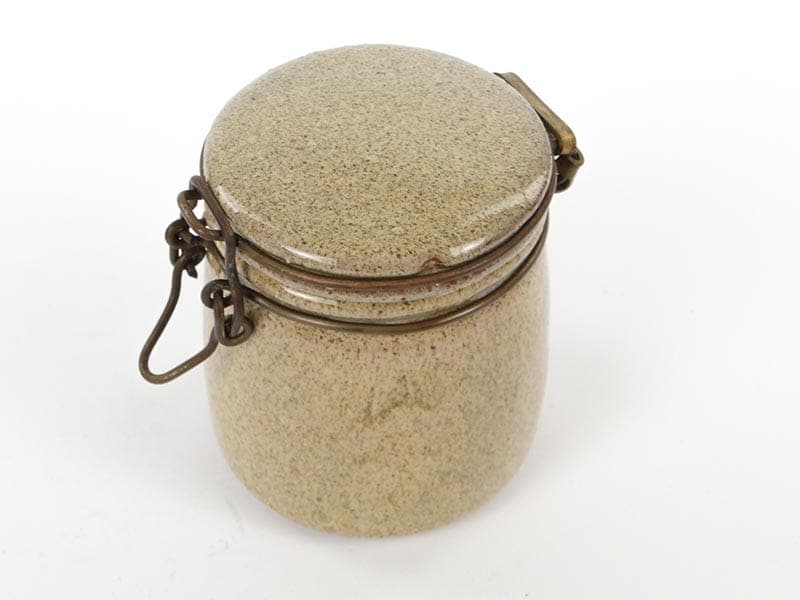 Tea container, beige, ceramics, Germany, 1960s. - 190198
