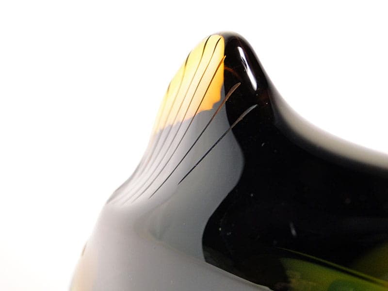 Rzeźba ryba, multicolor, kryształ, proj. J. Rozinek, S. Honzik, Czechosłowacja, lata 60. - 190214