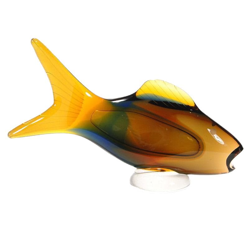 Rzeźba ryba, multicolor, kryształ, proj. J. Rozinek, S. Honzik, Czechosłowacja, lata 60. - 193047