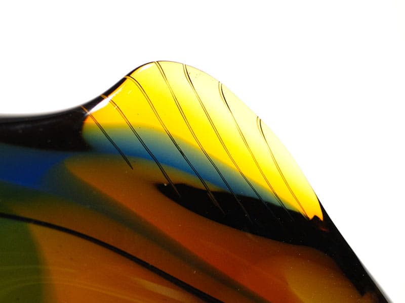 Rzeźba ryba, multicolor, kryształ, proj. J. Rozinek, S. Honzik, Czechosłowacja, lata 60. - 190223