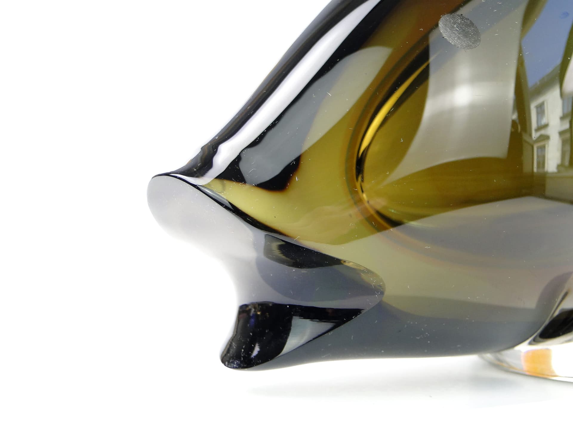 Rzeźba ryba, multicolor szkło kryształowe, proj. J. Rozinek, S. Honzik, Czechosłowacja, lata 60. - 190227