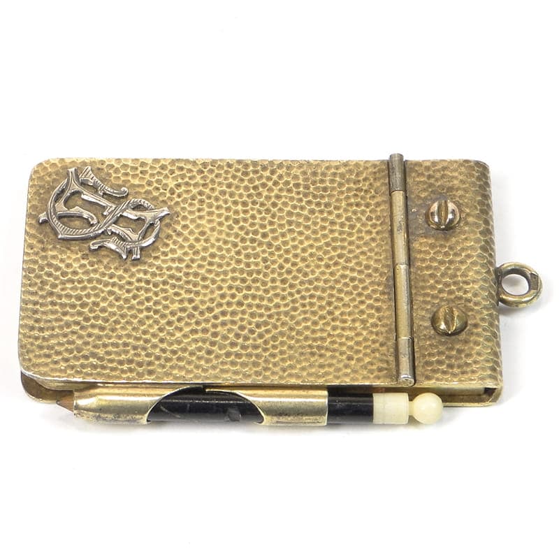 Karnecik balowy, złocony srebro, kość słoniowa, XIX wiek - 190291