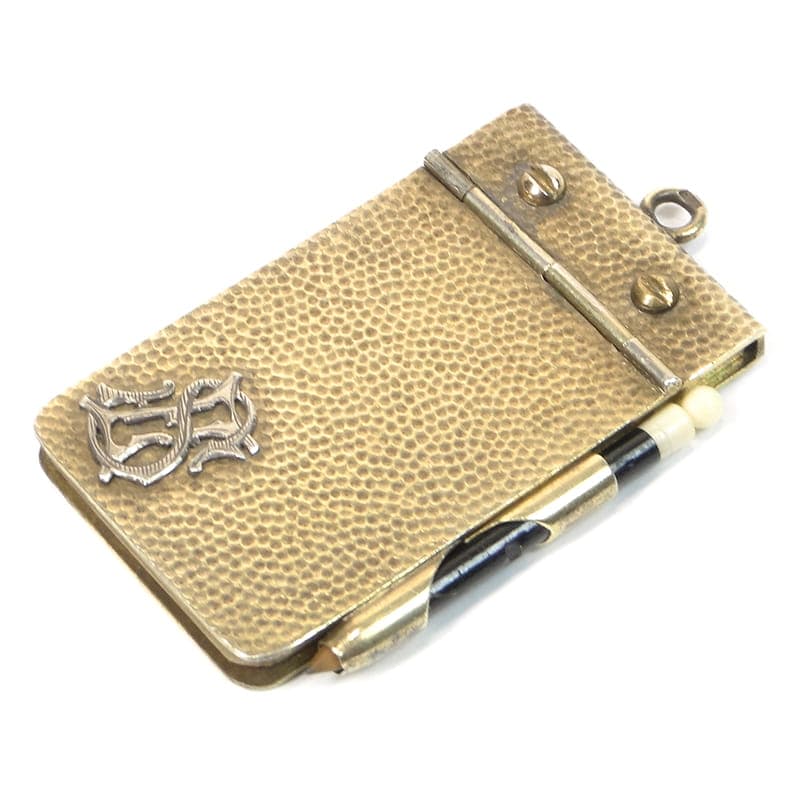 Karnecik balowy, złocony srebro, kość słoniowa, XIX wiek - 190290