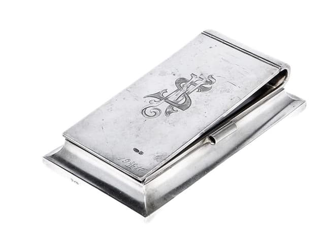 Oprawa na notes, srebro, Rosja, początek XX w. - WYMIARY