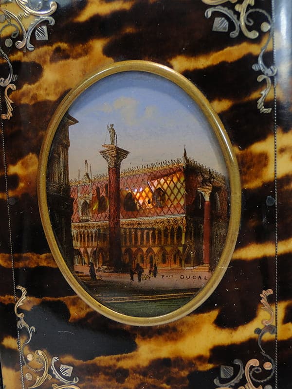 Notebook, Neo-Baroque, dark brown tortoiseshell, Italy, 19th c. - 190319