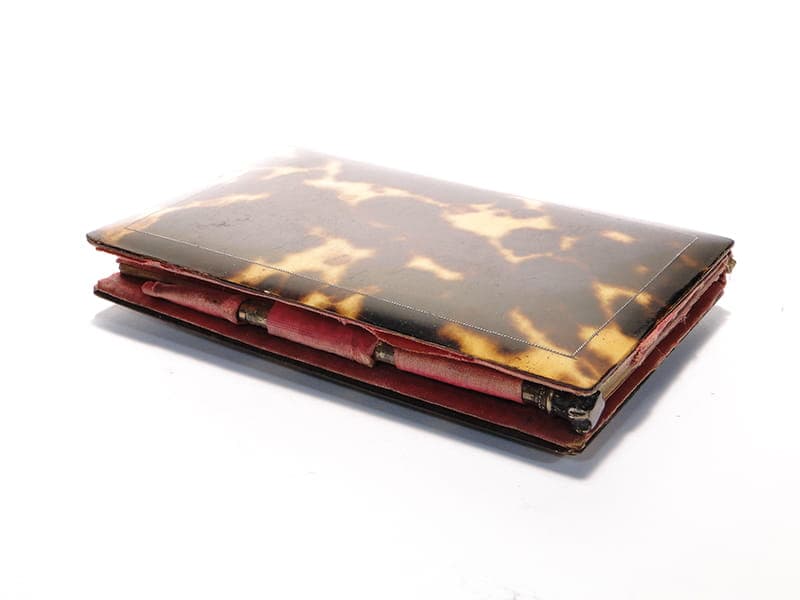 Notebook, Neo-Baroque, dark brown tortoiseshell, Italy, 19th c. - 190315