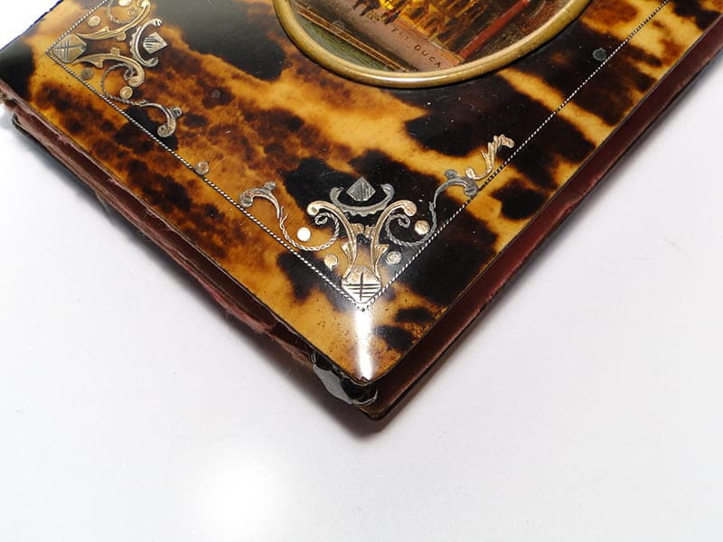 Notebook, Neo-Baroque, dark brown tortoiseshell, Italy, 19th c. - 190316