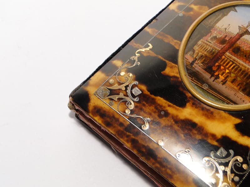 Notebook, Neo-Baroque, dark brown tortoiseshell, Italy, 19th c. - 190317