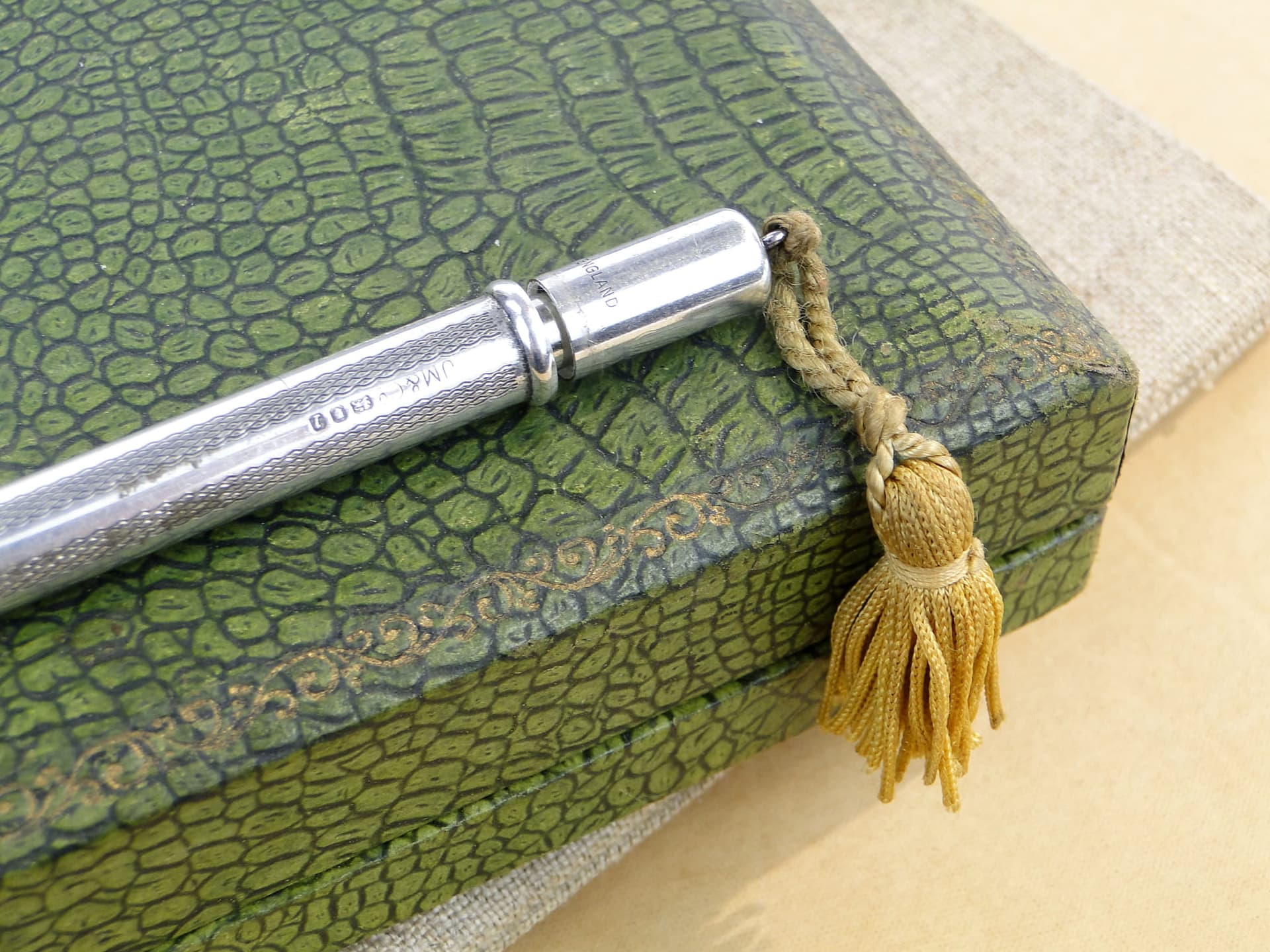 Ołówek mechaniczny edwardiański, srebro, Wielka Brytania, początek XX w. - 190334