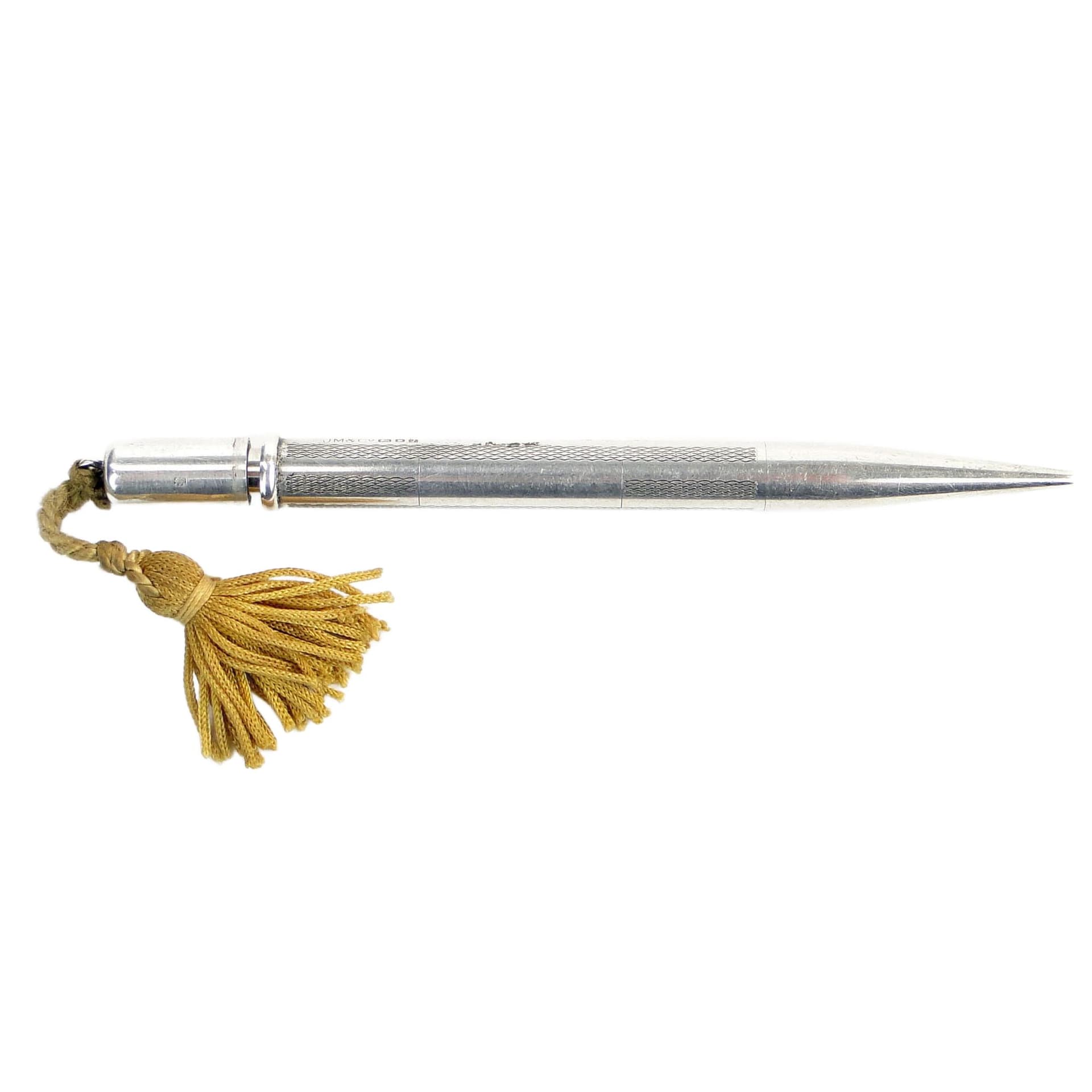 Ołówek mechaniczny edwardiański, srebro, Wielka Brytania, początek XX w.