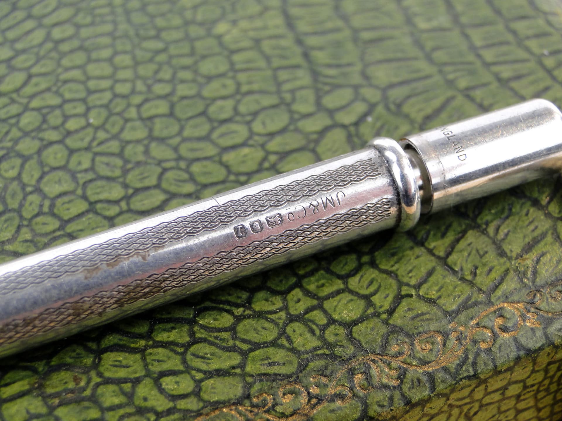 Ołówek mechaniczny edwardiański, srebro, Wielka Brytania, początek XX w. - 190333