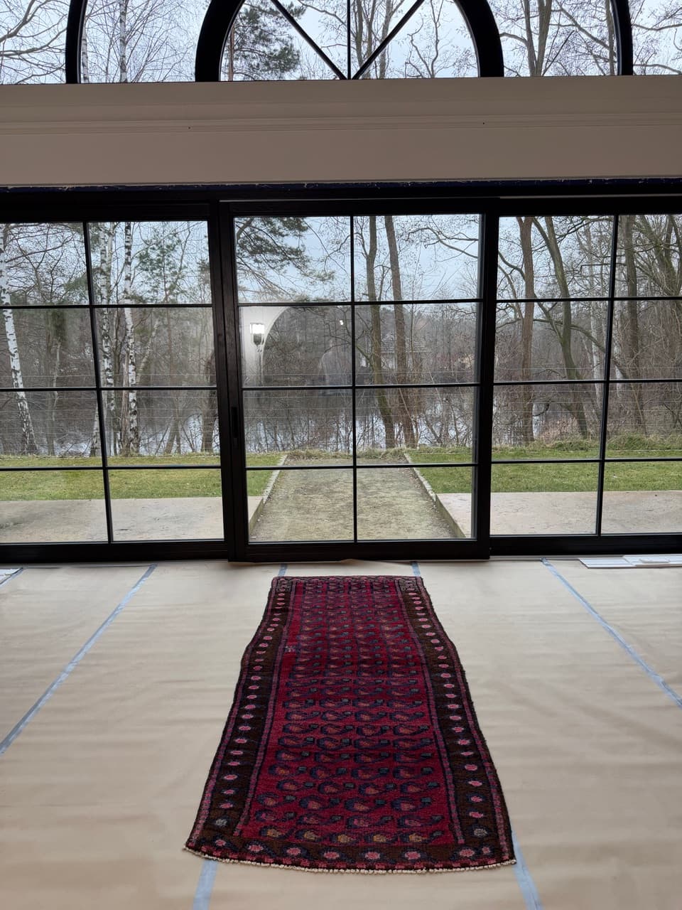 Chodnik Hamadan Senneh 267x120 cm, wełna multikolor, Iran - 190365