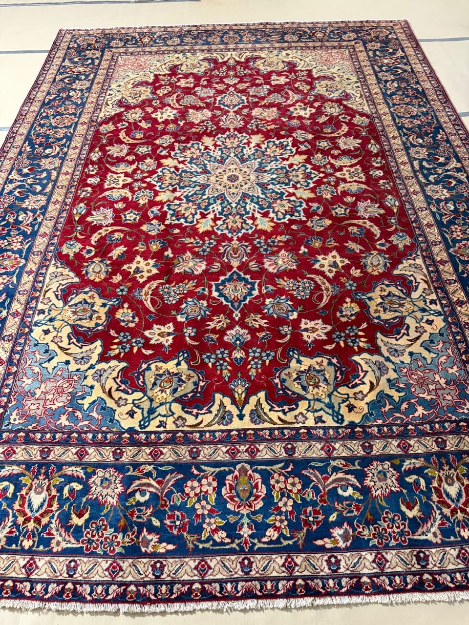 Rug Keshan 380x270 cm, red, wool, Iran - 190389