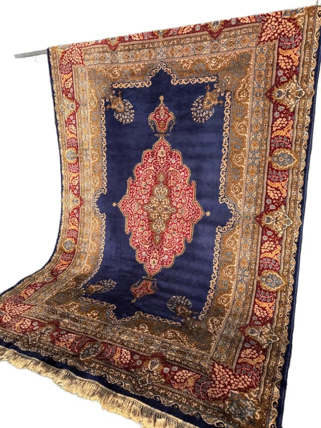 Rug Keshan 350x230 cm, navy blue, wool, Germany - DIMENSION