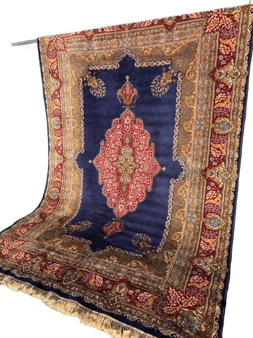 Rug Keshan 350x230 cm, navy blue, wool, Germany