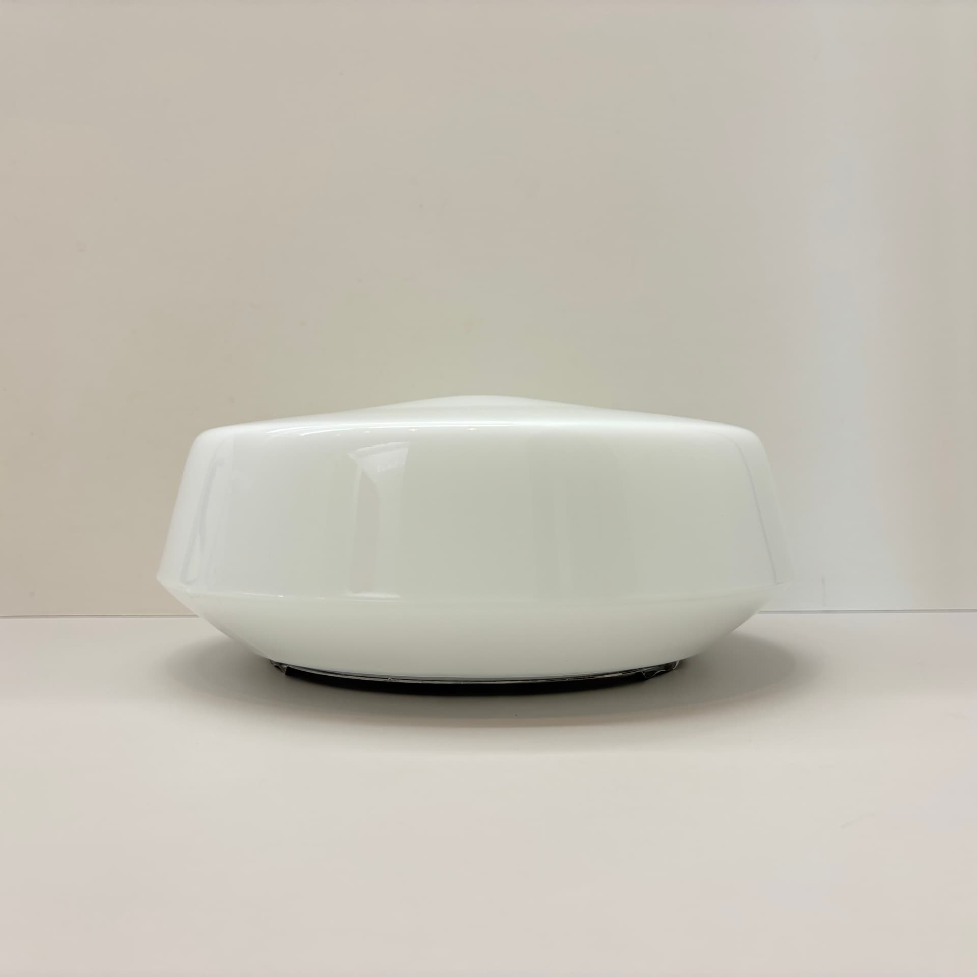 Kinkiet Bauhaus, biały, szkło, Niemcy, lata 90. - 190410