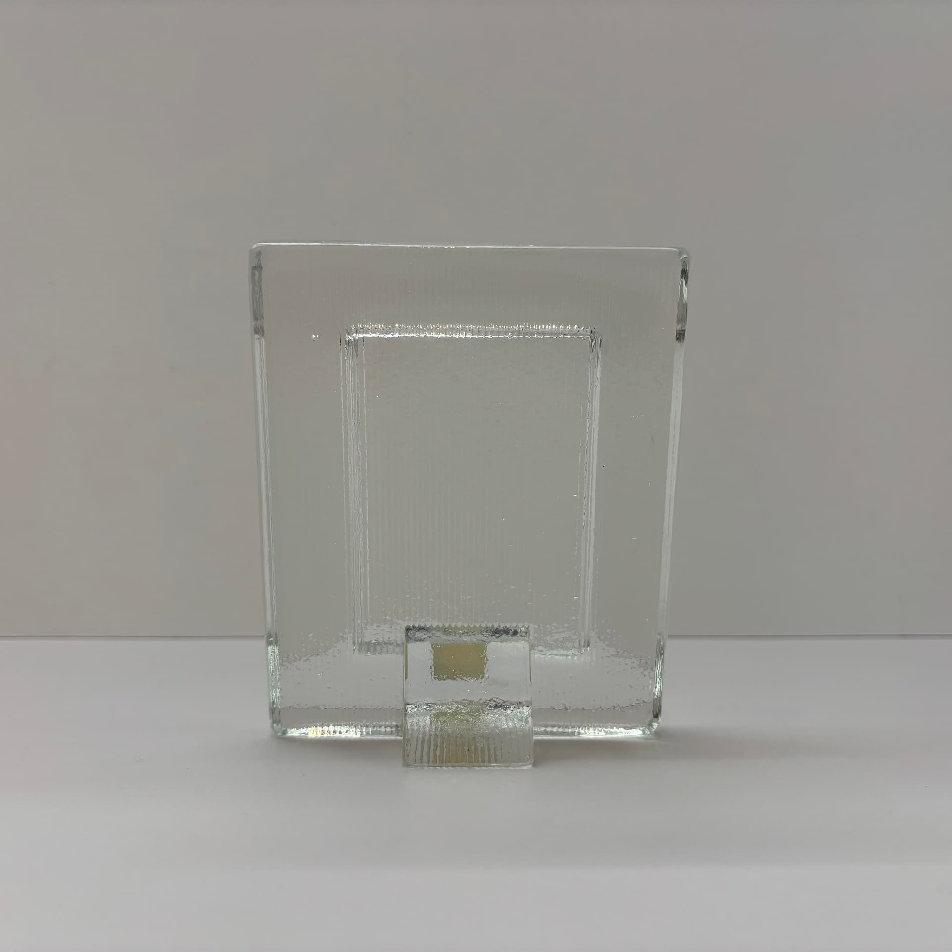 Photo frame, Wiesenthalhutte, transparent glass, Germany, 1970s. - 190432