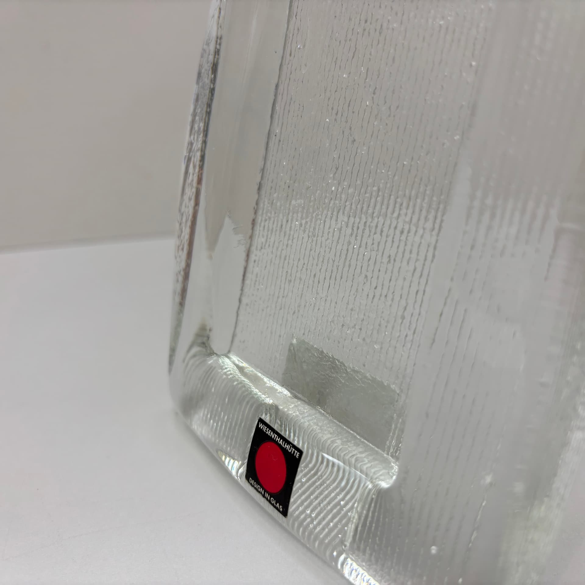 Photo frame, Wiesenthalhutte, transparent glass, Germany, 1970s. - 190430