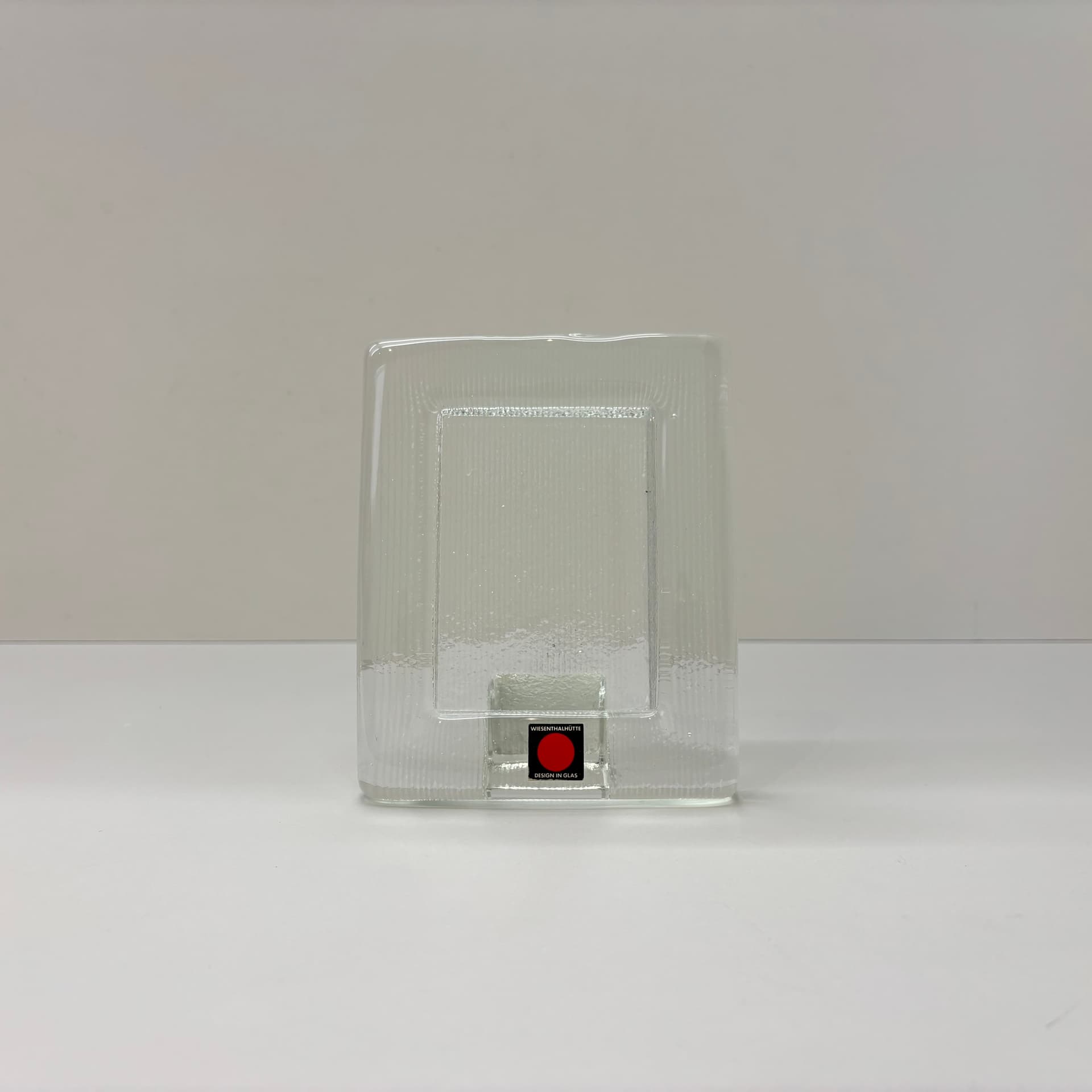 Photo frame, Wiesenthalhutte, transparent glass, Germany, 1970s. - 190437