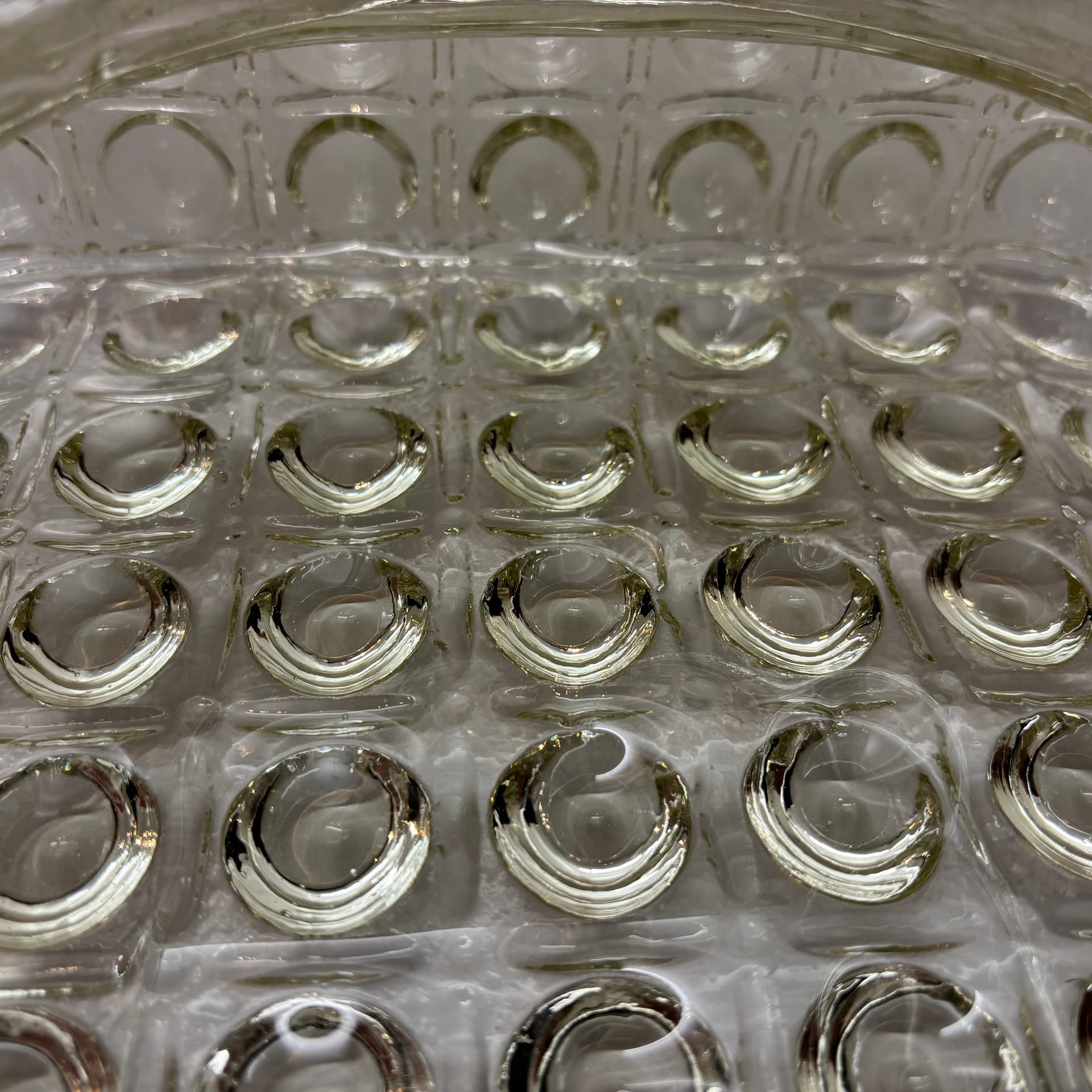 Plafon Bubble, szkło transparentne, Dania, lata 70. - 190495