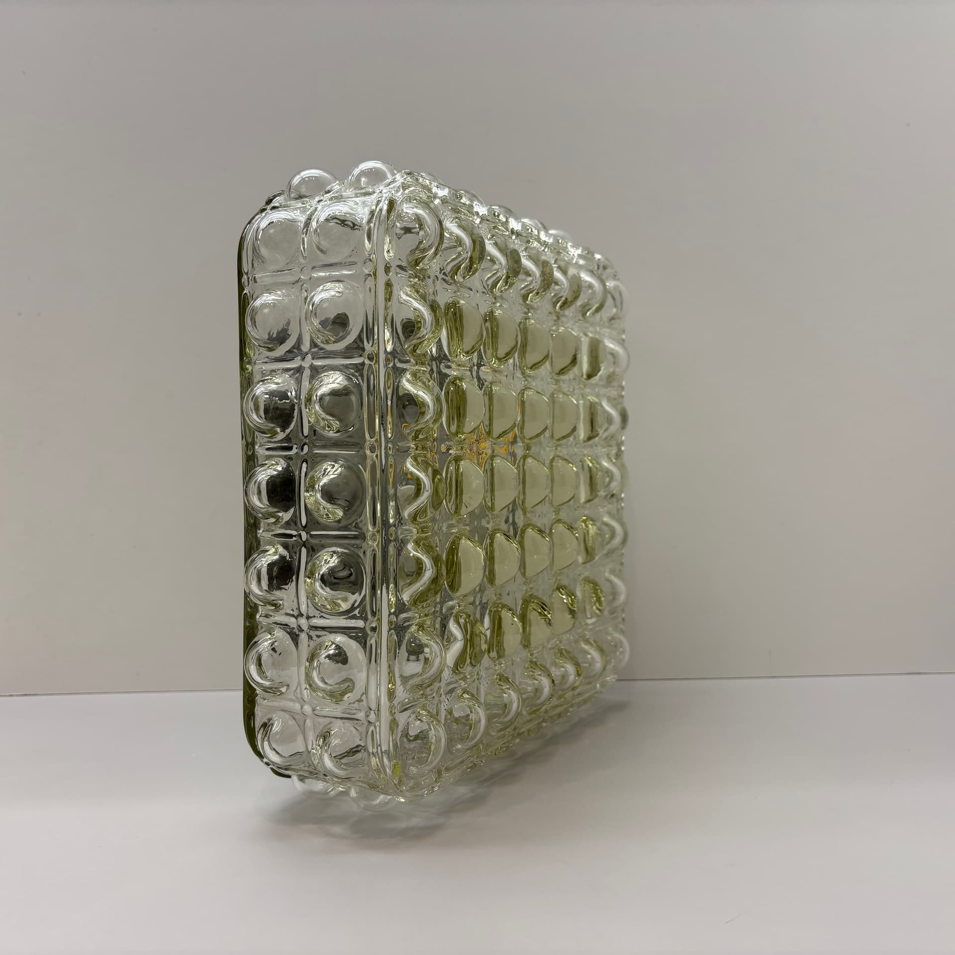 Plafon Bubble, szkło transparentne, Dania, lata 70. - 190488