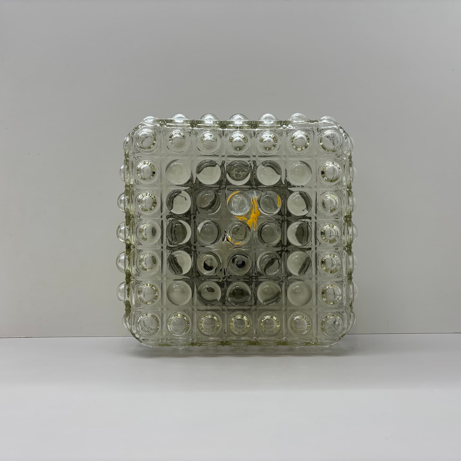 Plafon Bubble, szkło transparentne, Dania, lata 70. - 190490