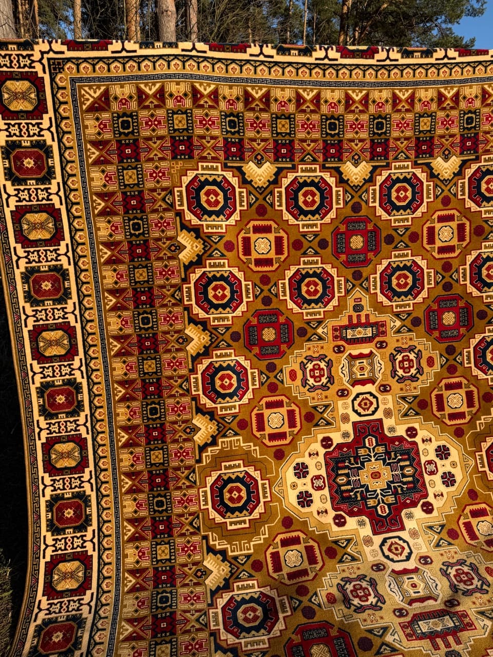 Persian Rug 400x300 cm, multicolor wool, Mongolia - 190515