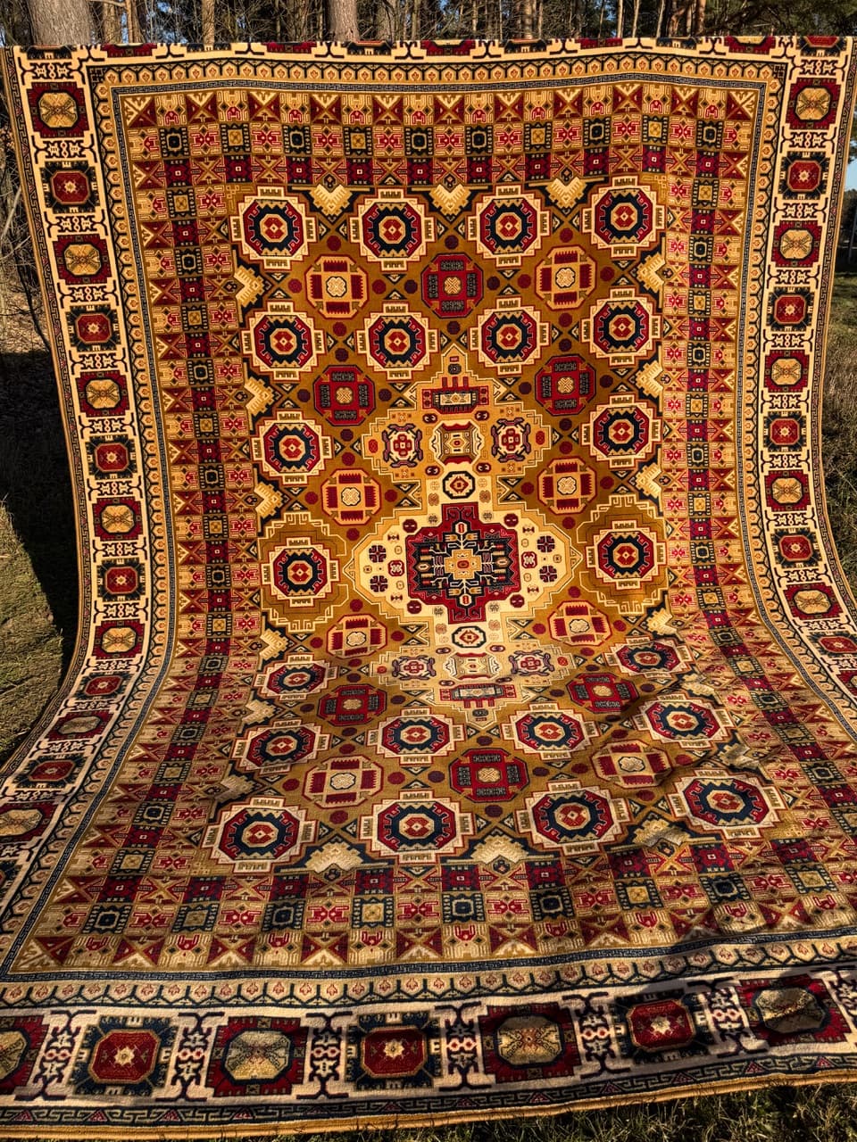 Persian Rug 400x300 cm, multicolor wool, Mongolia - 190513