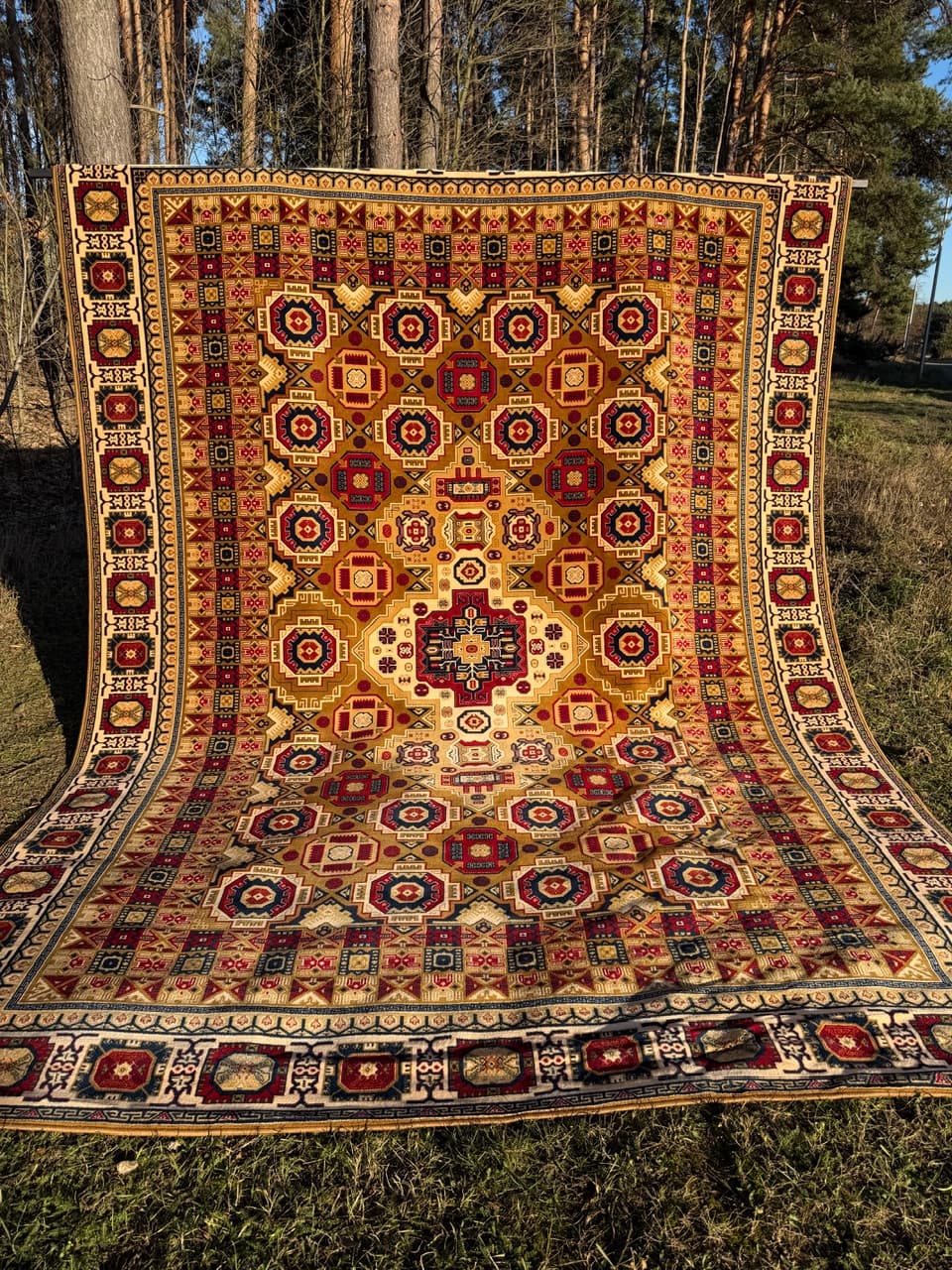 Persian Rug 400x300 cm, multicolor wool, Mongolia - 190526