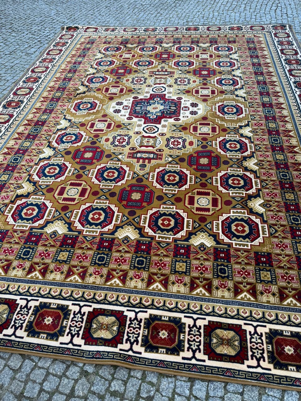 Persian Rug 400x300 cm, multicolor wool, Mongolia - 190525