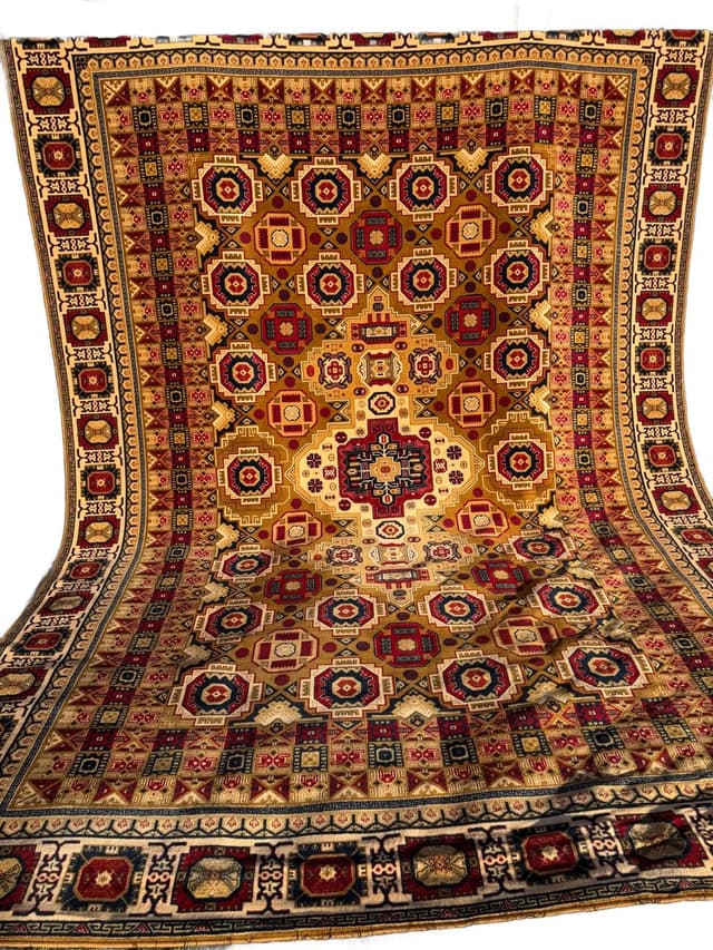 Persian Rug 400x300 cm, multicolor wool, Mongolia - DIMENSION
