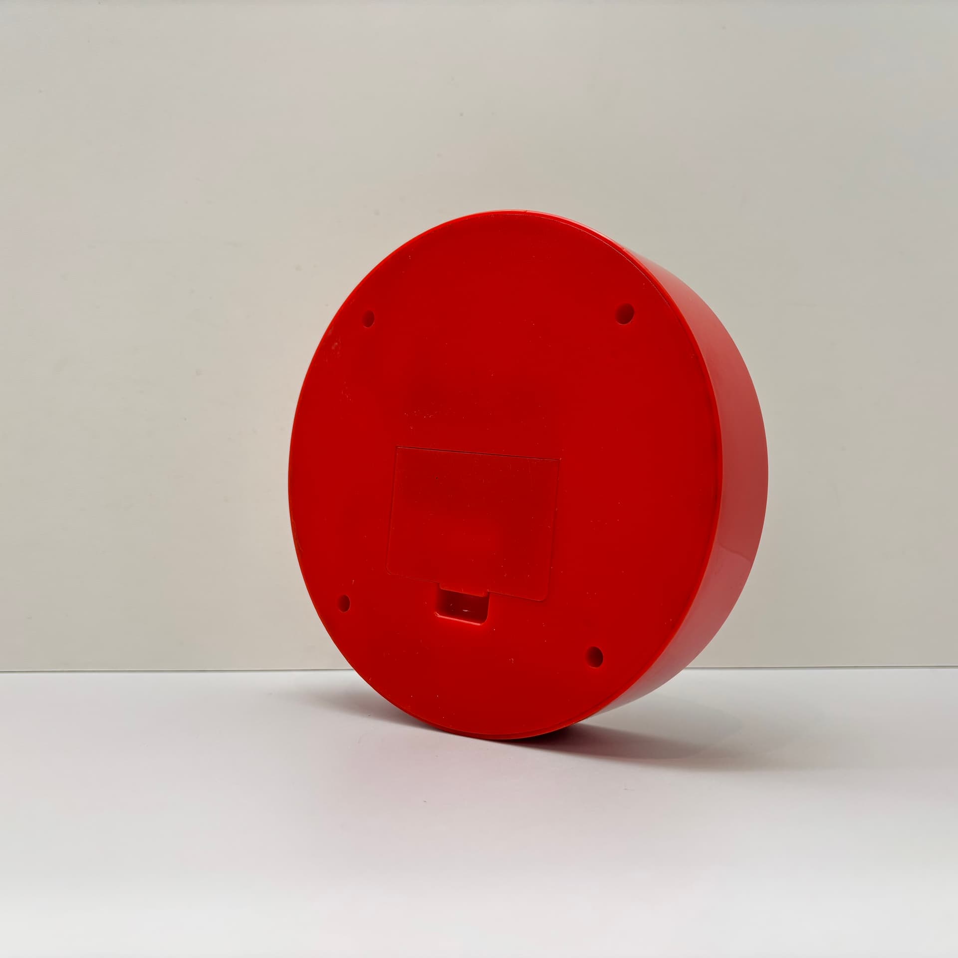 Zegar Memphis, czerwony, plastik, Niemcy, lata 80. - 190531