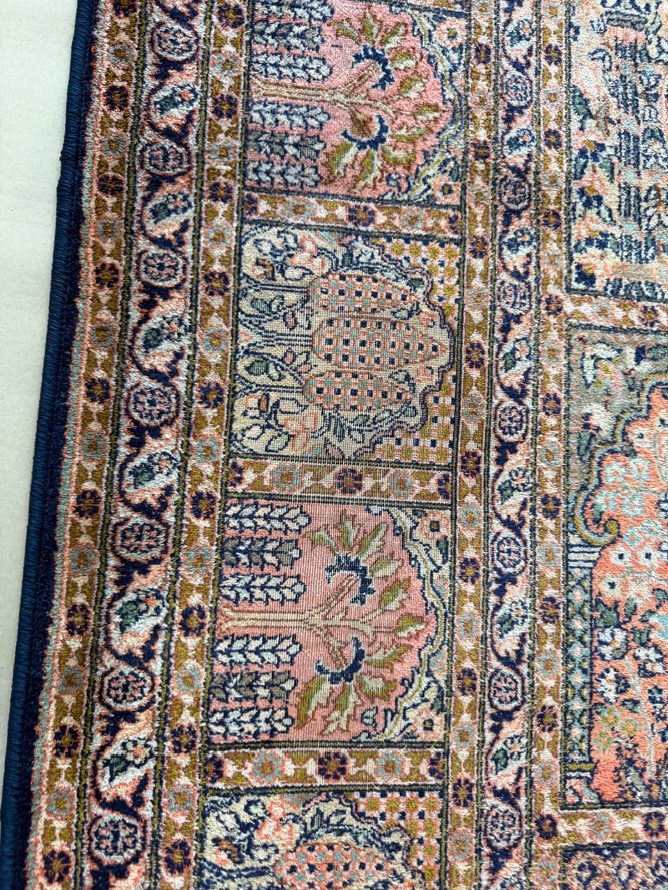 Rug Ghoum/Qom 350x245 cm, multicolor silk, India - 190556