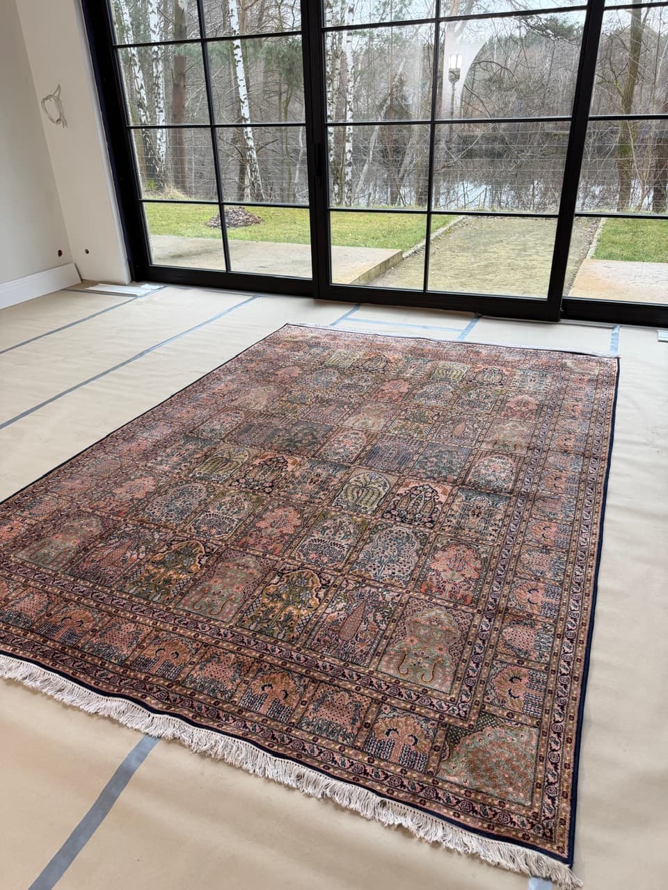 Rug Ghoum/Qom 350x245 cm, multicolor silk, India - 190557